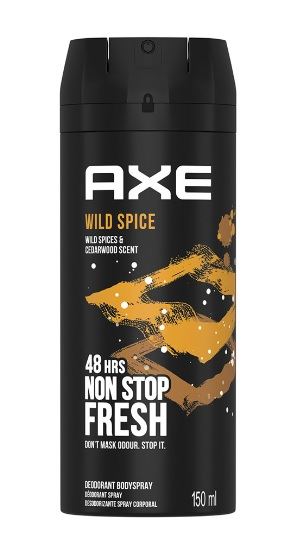 אקס דאודורנט ספריי גוף ויילד ספייס 48שעות AXE Wild Spice