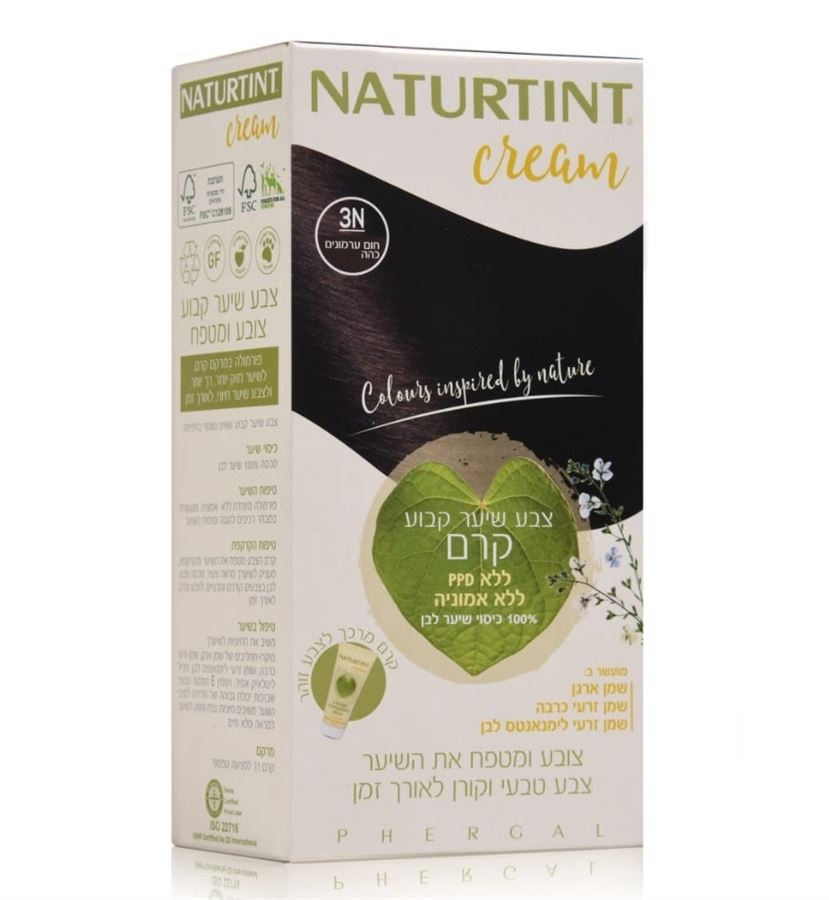 נטורטינט צבע קרם 3N חום ערמונים כהה Naturtint