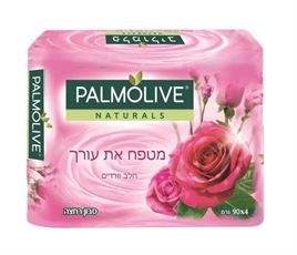 פלמוליב סבון מוצק מועשר בתמציות חלב וורדים Palmolive