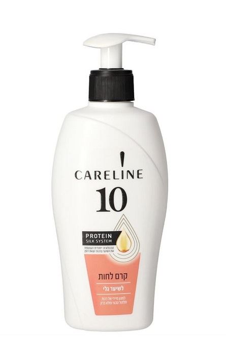 קרליין 10 קרם לחות לתלתול טבעי לשיער גלי Careline 10