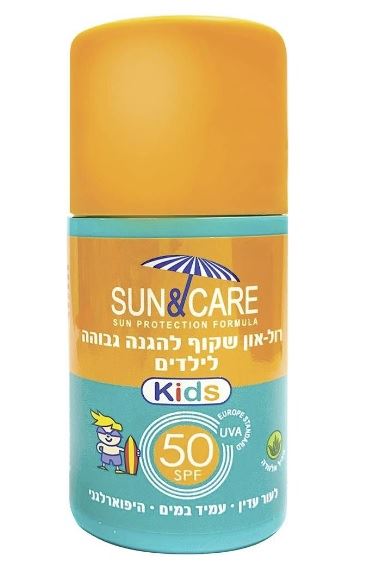 סאן & קאר רול-און הגנה מהשמש לילדים SUN & CARE