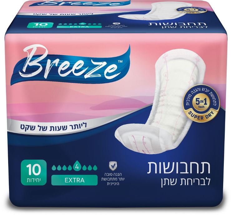 תחבושות לבריחת שתן אקסטרה Breeze Extra