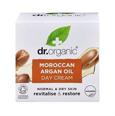 דר. אורגניק+ קרם יום בתוספת שמן מרוקאי Dr.Organic+