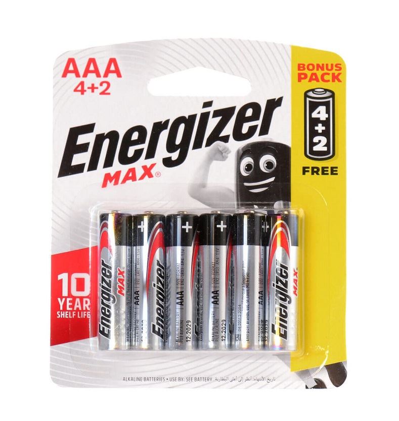 סוללות אנרג'ייזר מקס סוללות Energizer Max AAA