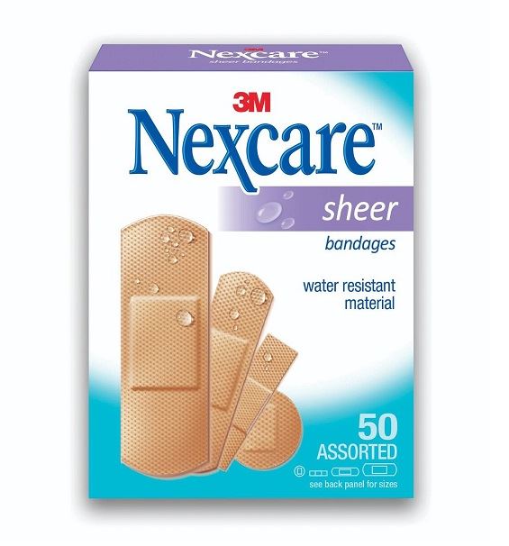 נקסקר 3M מיקס פלסטרים עמידים למים 50 יחידות Nexcare