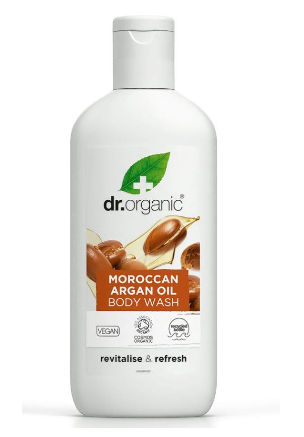 דר. אורגניק+ תחליב רחצה בתוספת שמן מרוקאי Dr.Organic+