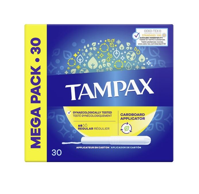 טמפקס טמפונים עם מוליך רגולר 30 יחידות Tampax