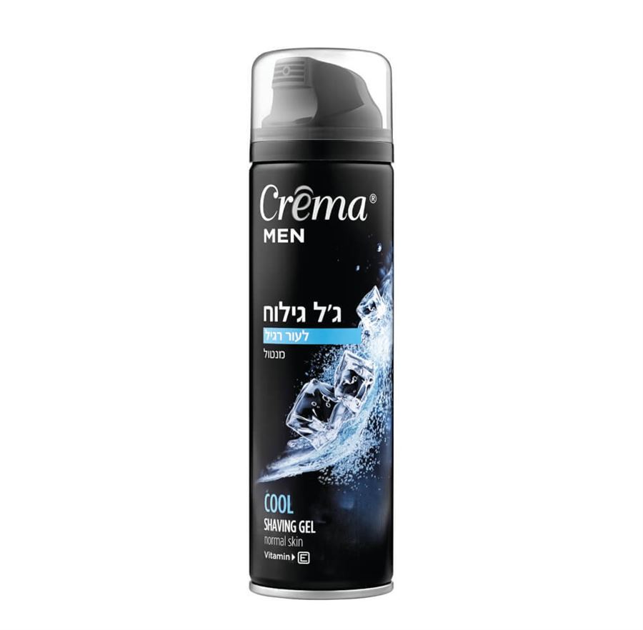 קרמה מן ג'ל גילוח מנטול לעור עדין Crema