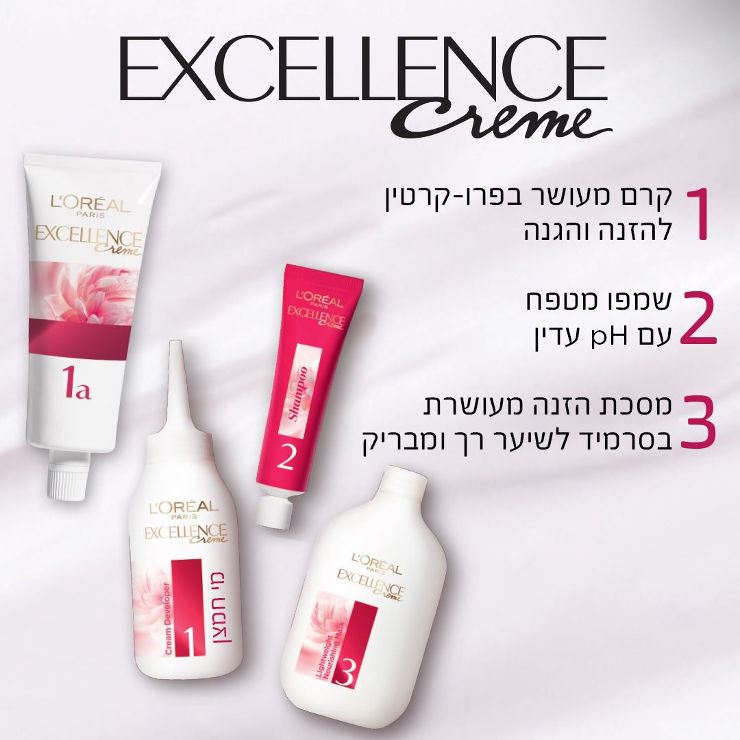 אקסלנס צבע שיער בגוון 7.1 בלונד טבעי Excellence