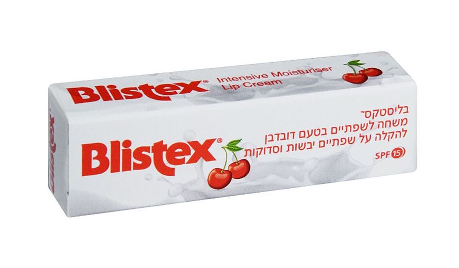 בליסטקס משחה טיפולית לשפתיים בטעם דובדבן Blistex SPF 15