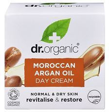 דר. אורגניק+ קרם יום בתוספת שמן מרוקאי Dr.Organic+