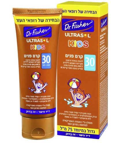 אולטרסול קרם הגנה לפנים לילדים Ultrasol SPF30